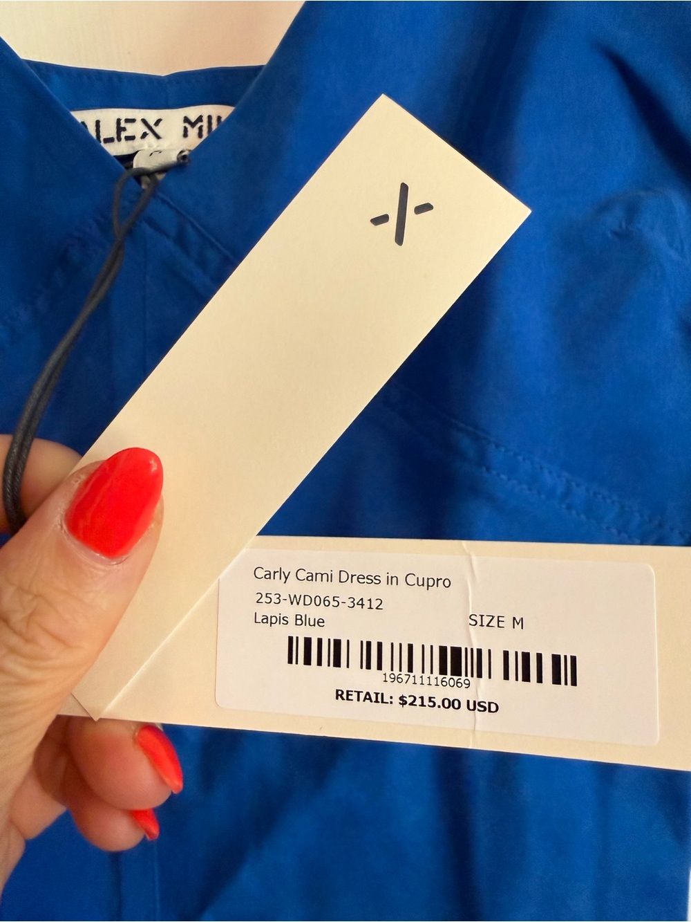 Alex Mill Blue Spaghetti-Strap Slip Dress - Women - Picture 3 of 3